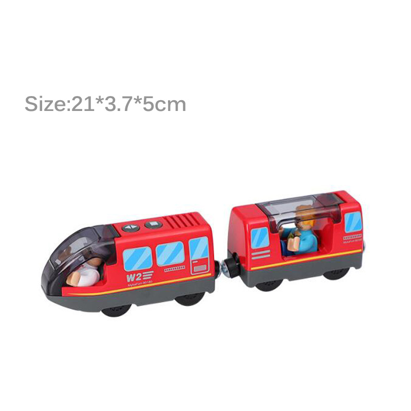 Electric Train Set Toys Model Train Electric Car Fit For Wooden Railway Wood Train Track Christmas For Children: DDC07