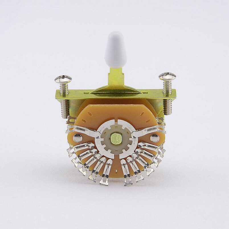 【Made in Korea】1 Piece Oak Grigsby 4-Pole, Double Wafer, 5-Way Super Switch For Electric Guitar: With WH Tip