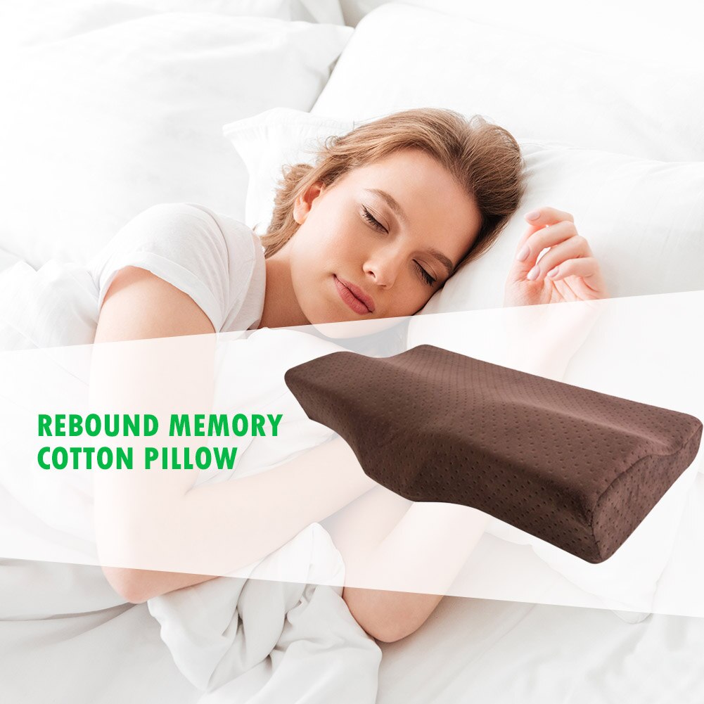 Memory Foam Kussen Voor Slaap Cervicale Kussens Vlinder Vormige Memory Kussens Ontspannen De Cervicale Wervelkolom Volwassen Trage Rebound