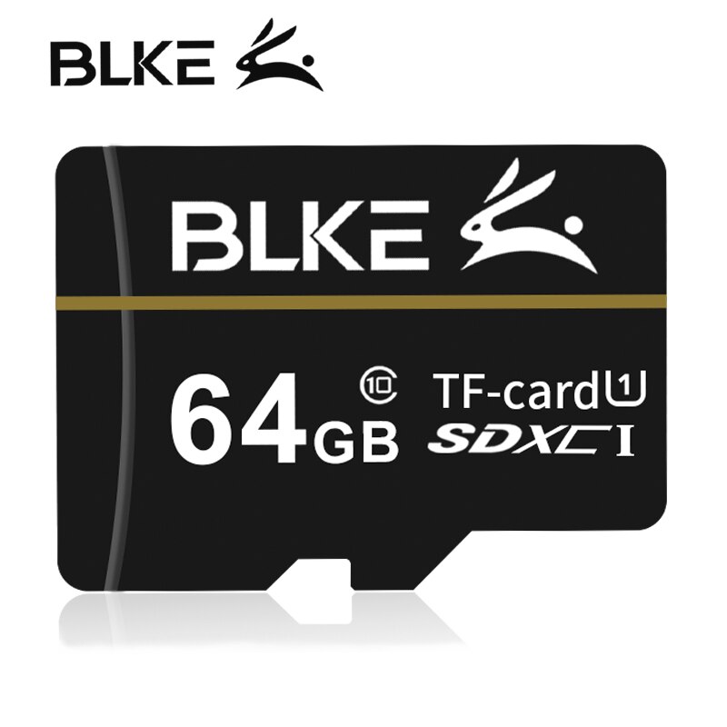 BLKE Micro carte sd 256GB 128GB 64GB 32GB 16GB 8gb carte mémoire Class10 U1 TF carte flash mémoire pour enregistreur de conduite de téléphone portable: 64G Class10
