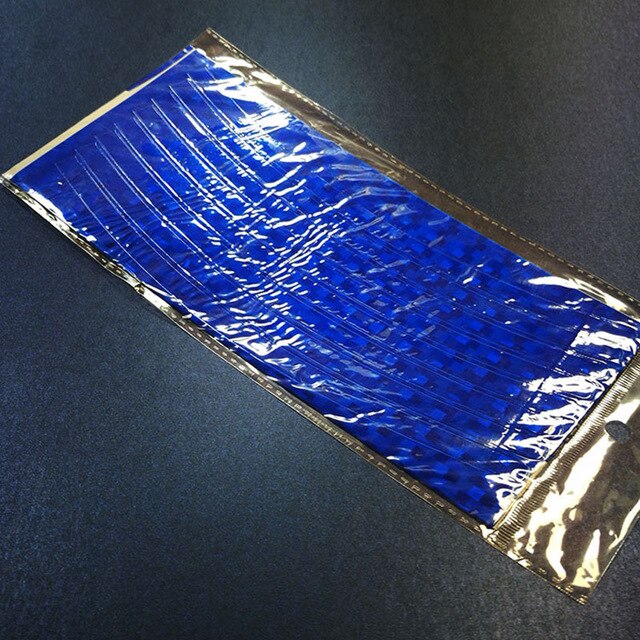 Motorfiets Fiets Reflecterende Stickers Velg Reflector Fiets Fietsen Veiligheid Fluorescerende Waterdicht Wiel Decal Tape Weerspiegelen: Blue