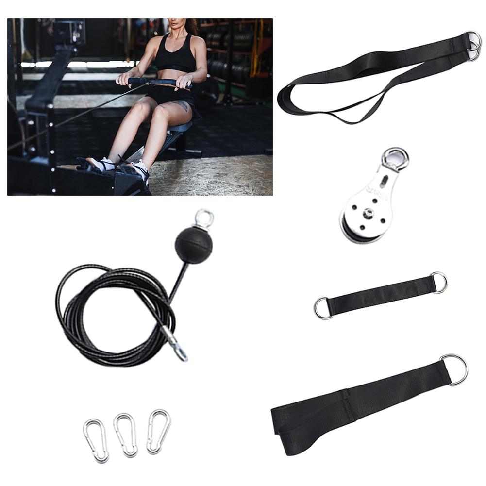 Pulley System Triceps Training Exerciser Fitness Workout Equipment Cable Machine Attachments For Gym