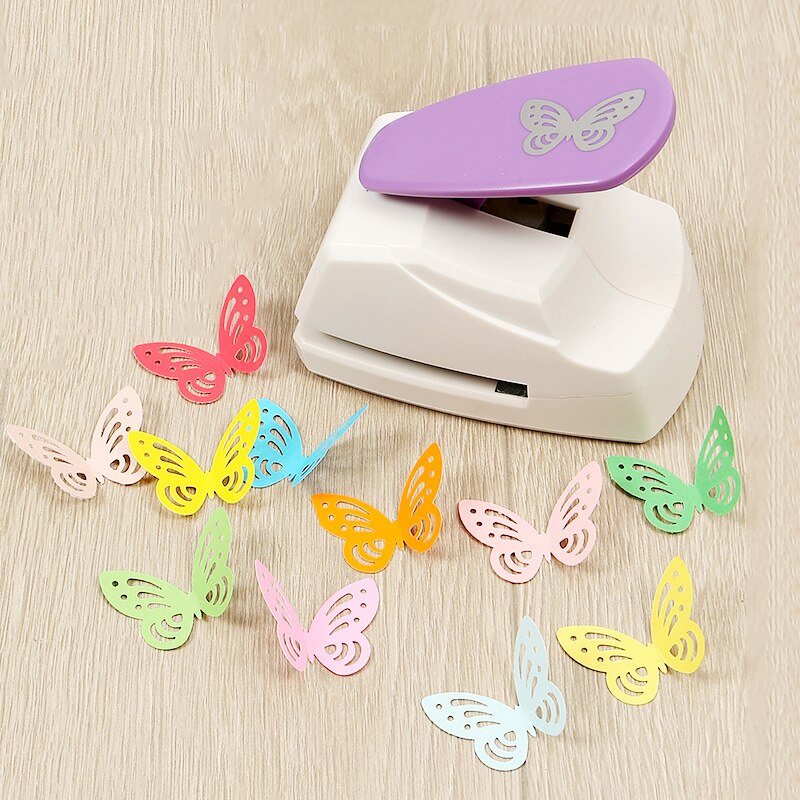 Grand papillon trou creux perforateur 3D forme coupe-papier enfants artisanat Scrapbooking poinçons outils de bricolage