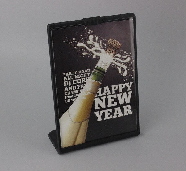 A6 Exhibition Photo Frame Price tag Name Card Display Stand Desk Sign Frame L Table top Advertising Poster Holder Display Rack