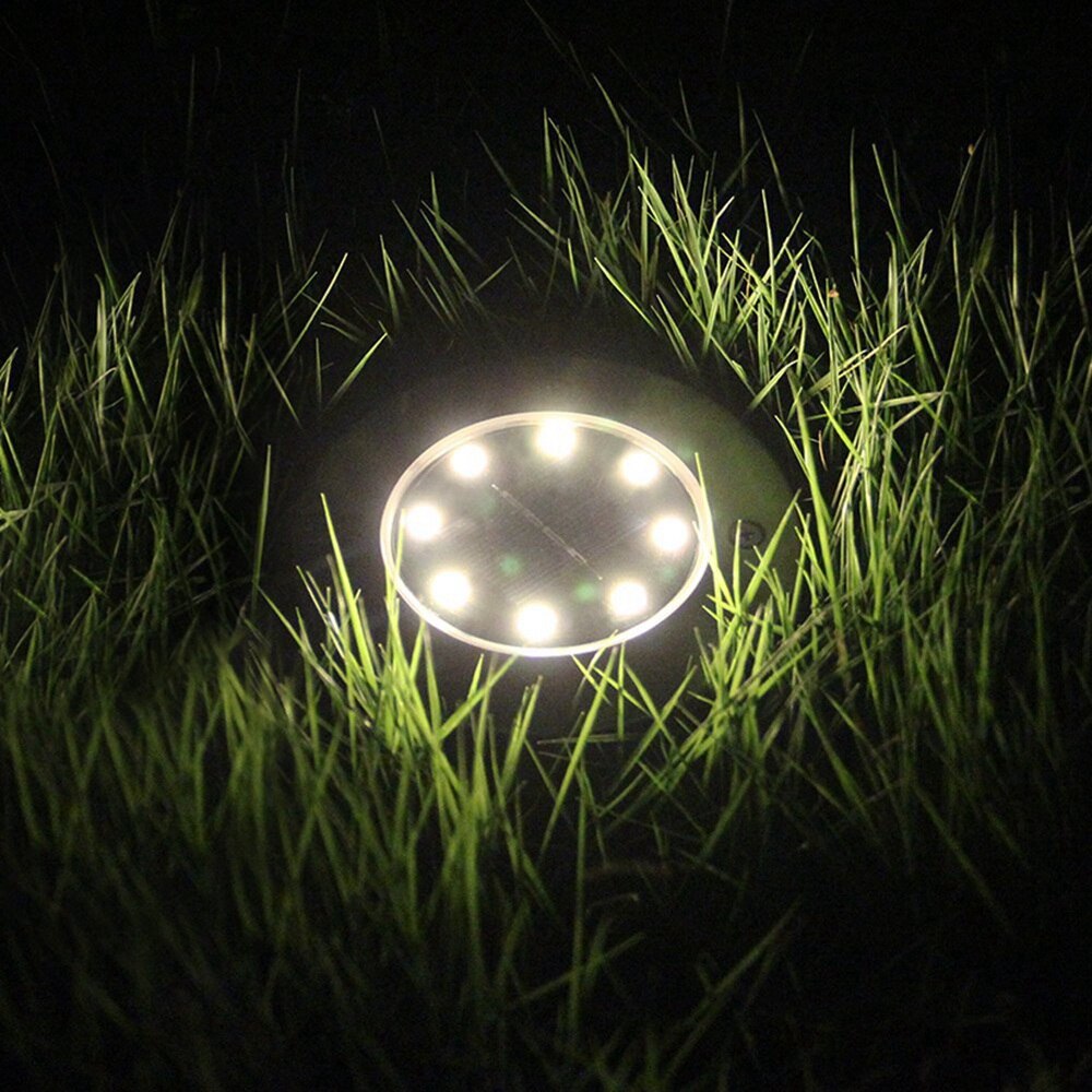 Draadloze waterdichte grondverlichting op zonne-energie, ,8 led-tuinpadverlichting voor buiten, verpakking van ,4