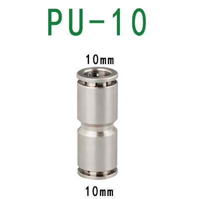 PU PG Brass Metal Pneumatic Quick Coupling 4 6 8 10 12mm Apply Air Compressor Hose High Pressure Connector High temperature: PU-10