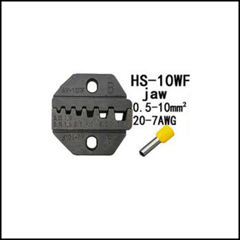 Mâchoire de serrage SN28B/48B/16wf/02WF/2/06WF/HS-10A/40J/10WF terminaux et récepteurs Non isolés: HS-10WF jaw