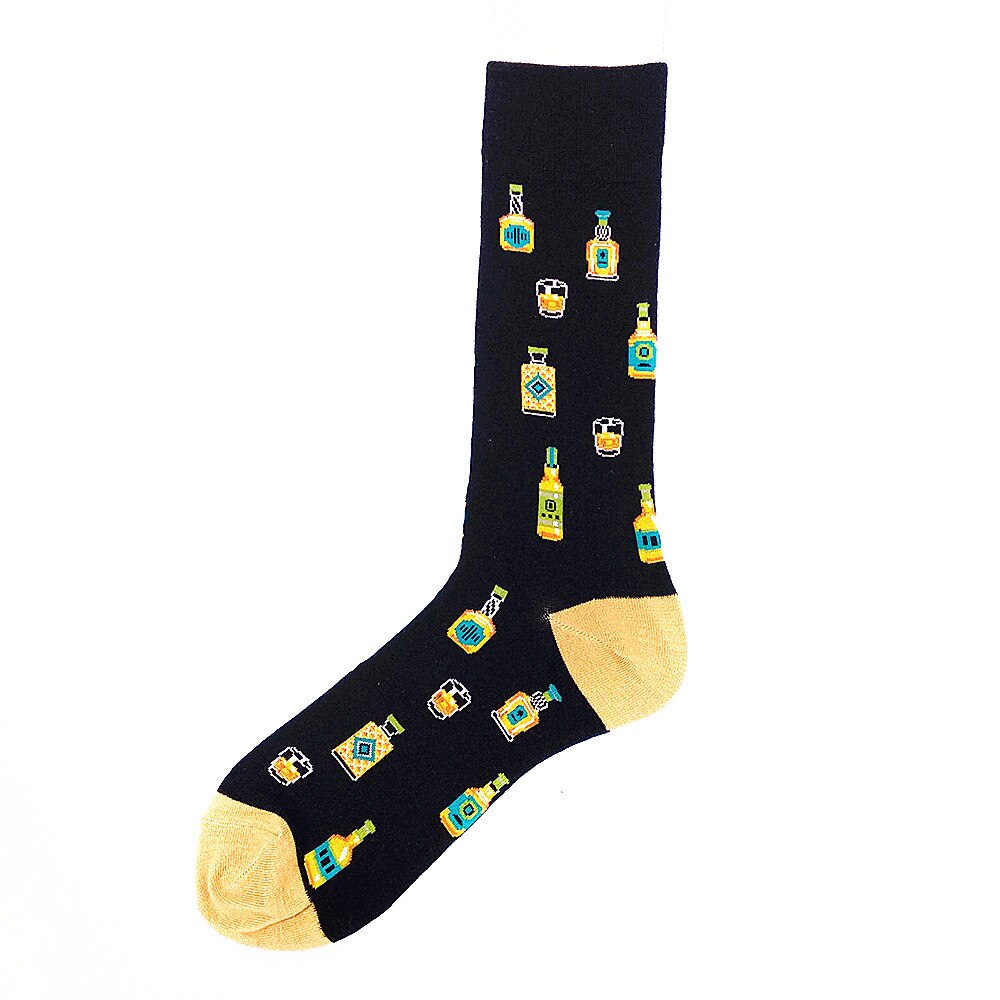 Ananas Burger Bier Mode Trend Element Mannen Kousen Skateboard Sokken