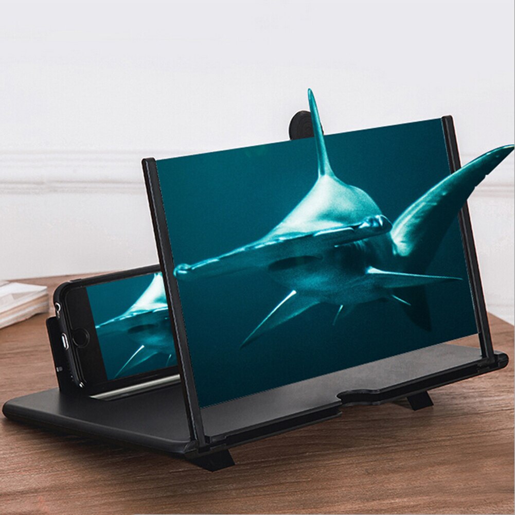 12 inch Mobile Phone Screen Magnifier Foldable 3D HD Video Amplifier Projector Magnifying Glass Smartphone Holder Bracket