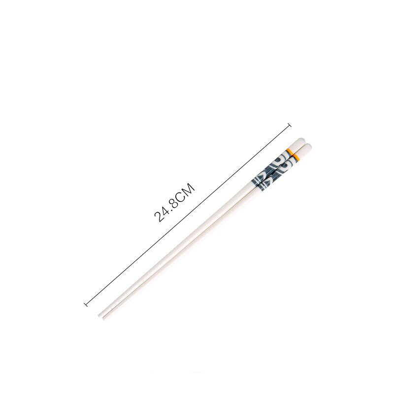 Pałeczki ceramiczne wielokrotnego użytku japońskie Sushi zestaw pałeczek gospodarstwa domowego porcelanowe zastawy stołbyć winnym porcelany kostnej pałeczki kuchenne prezenty: C 1para