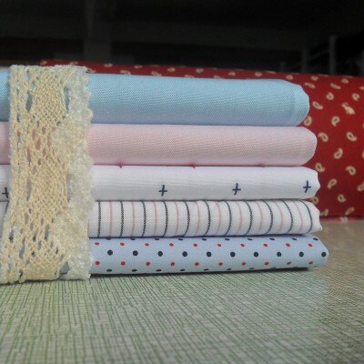 Tecidos de algodão estampados, 25cm * 25cm * 5 peças, tecidos de costura, acolchoados para patchwork, bordado, faça você mesmo, acessórios de bonecas artesanais: 14