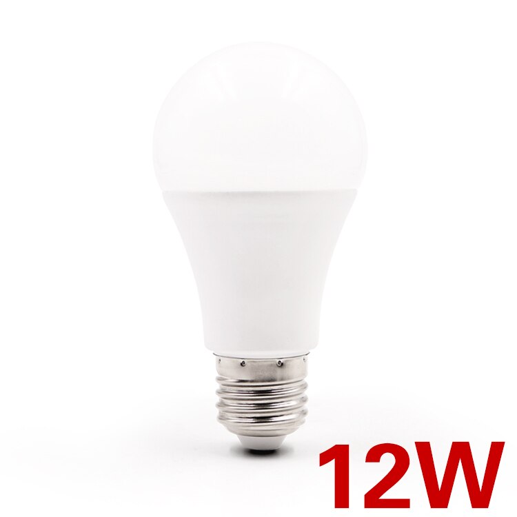 EnwYe LED Lamp Cup MR16 6W E27 LED Bulb Lights 6W 9W 12W 15W 220V Led Lamp Energy Saving Lamp DC 12V LED Lighting bulb: E27 12W / Cold white / 220V