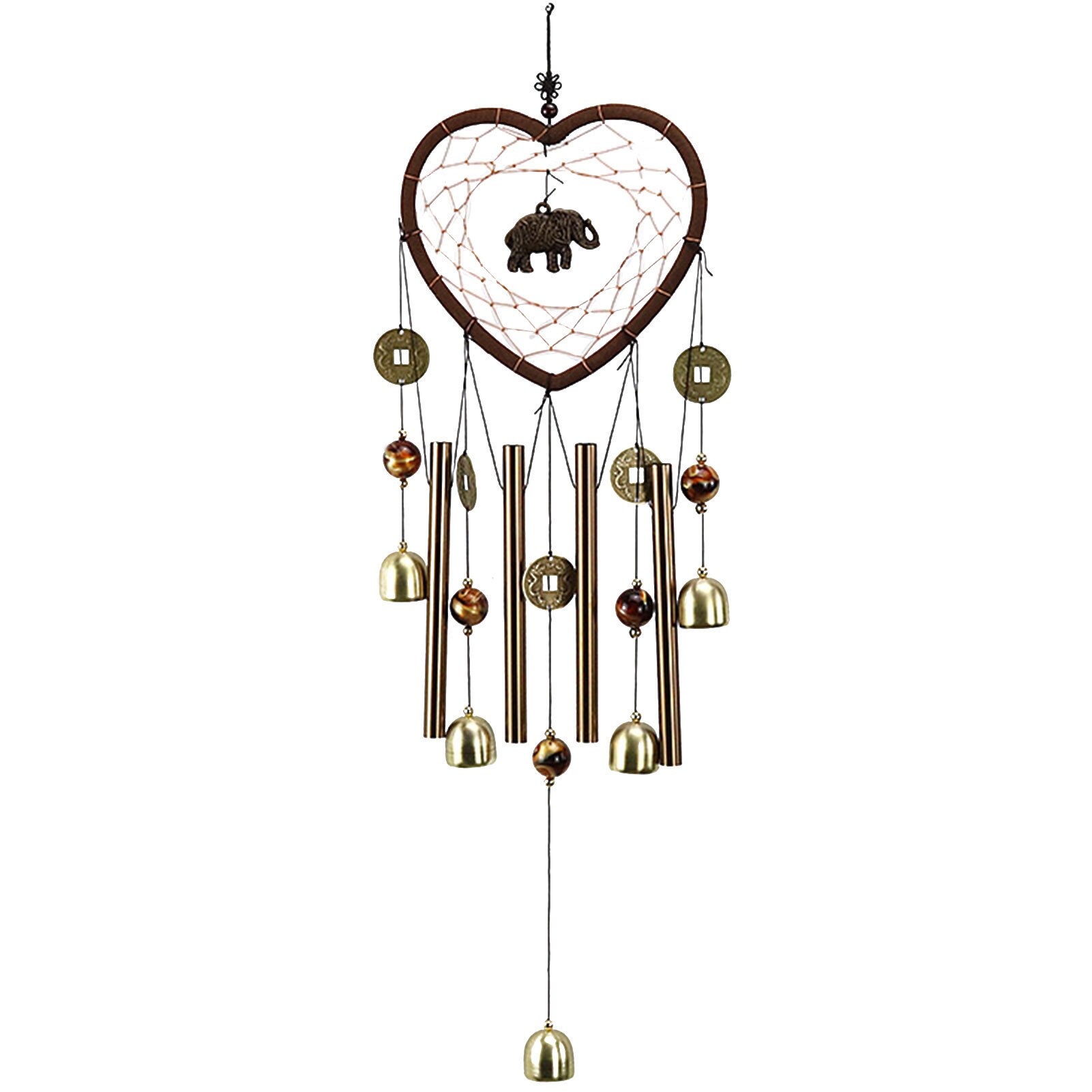 Colgante de pared con atrapasueños para exteriores, puerta, jardín, dormitorio, ventana, balcón, tono profundo, patio
