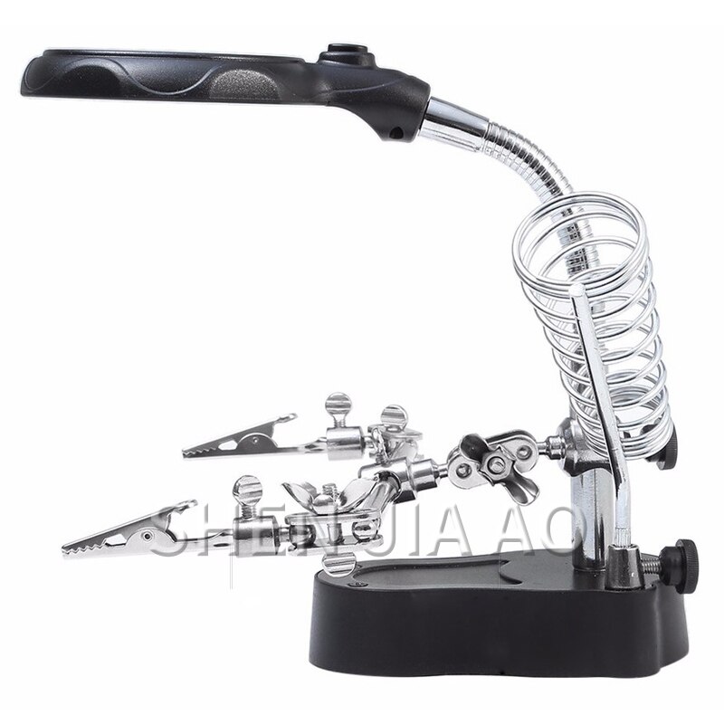 Desktop LED Lamp Maintenance Magnifying Glass Soldering Station Workshop Table Lamp Magnifying Glass Repair Industry Equipment