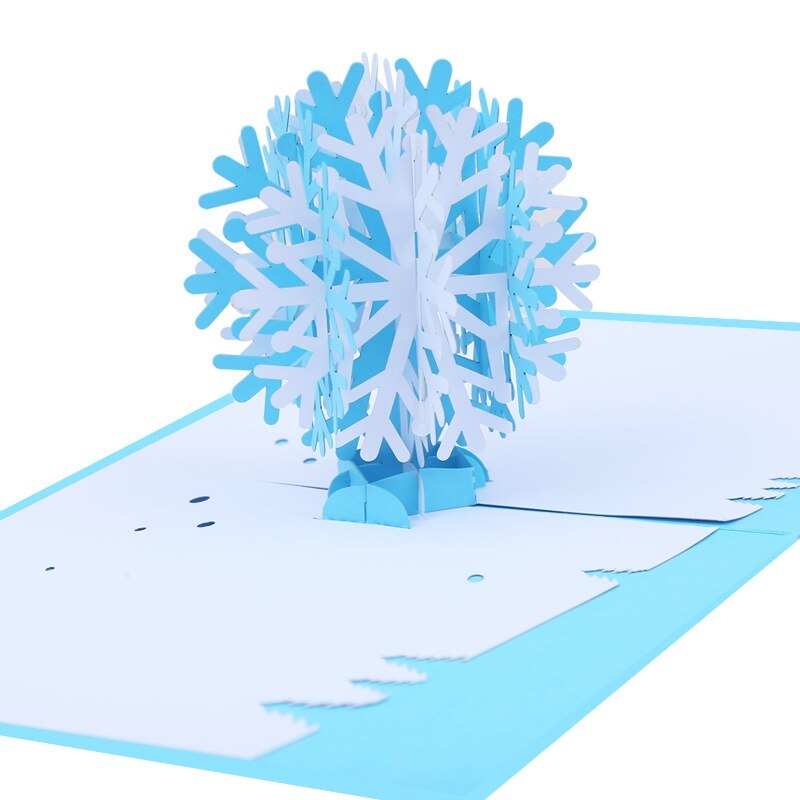 Christmas Folding Greeting Card With Small Postcard And Envelope 3D Popup Card Unique Winter Festival Invitation Cards