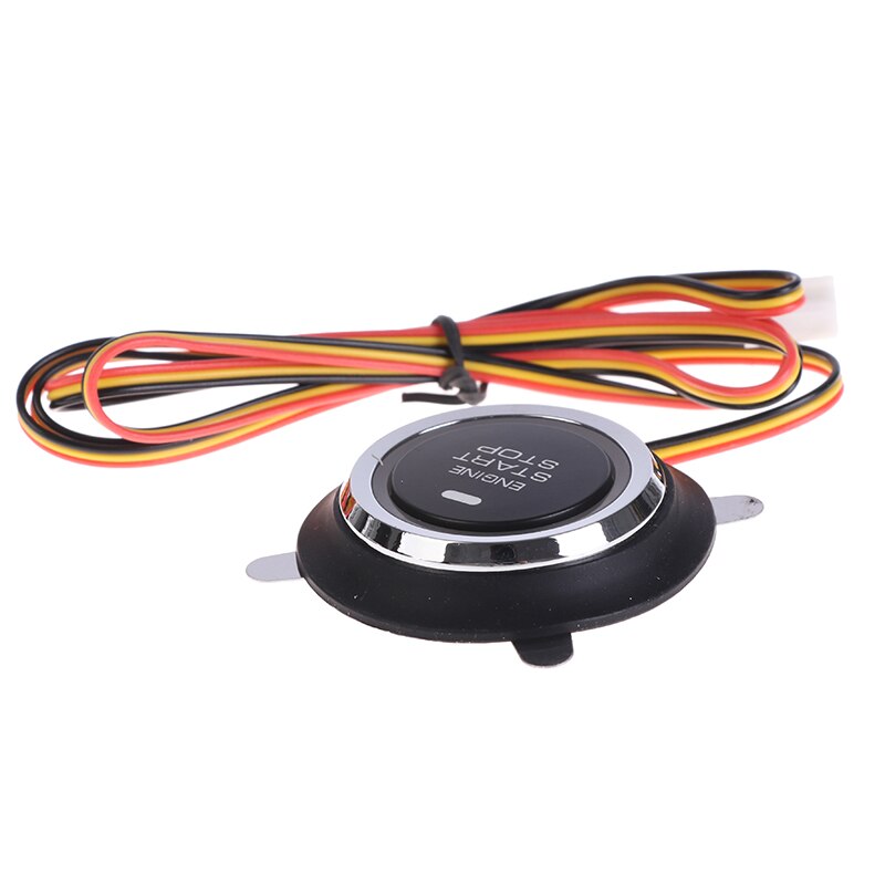 Botón pulsador de arranque de motor de coche, interruptor de arranque de entrada sin llave, 12V, 1 ud.