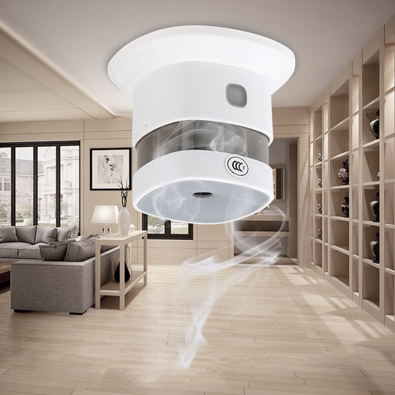 Smoke Detector Alarm with Built-In 10-Year Battery Fire Alarm Detector 80dB PUO88