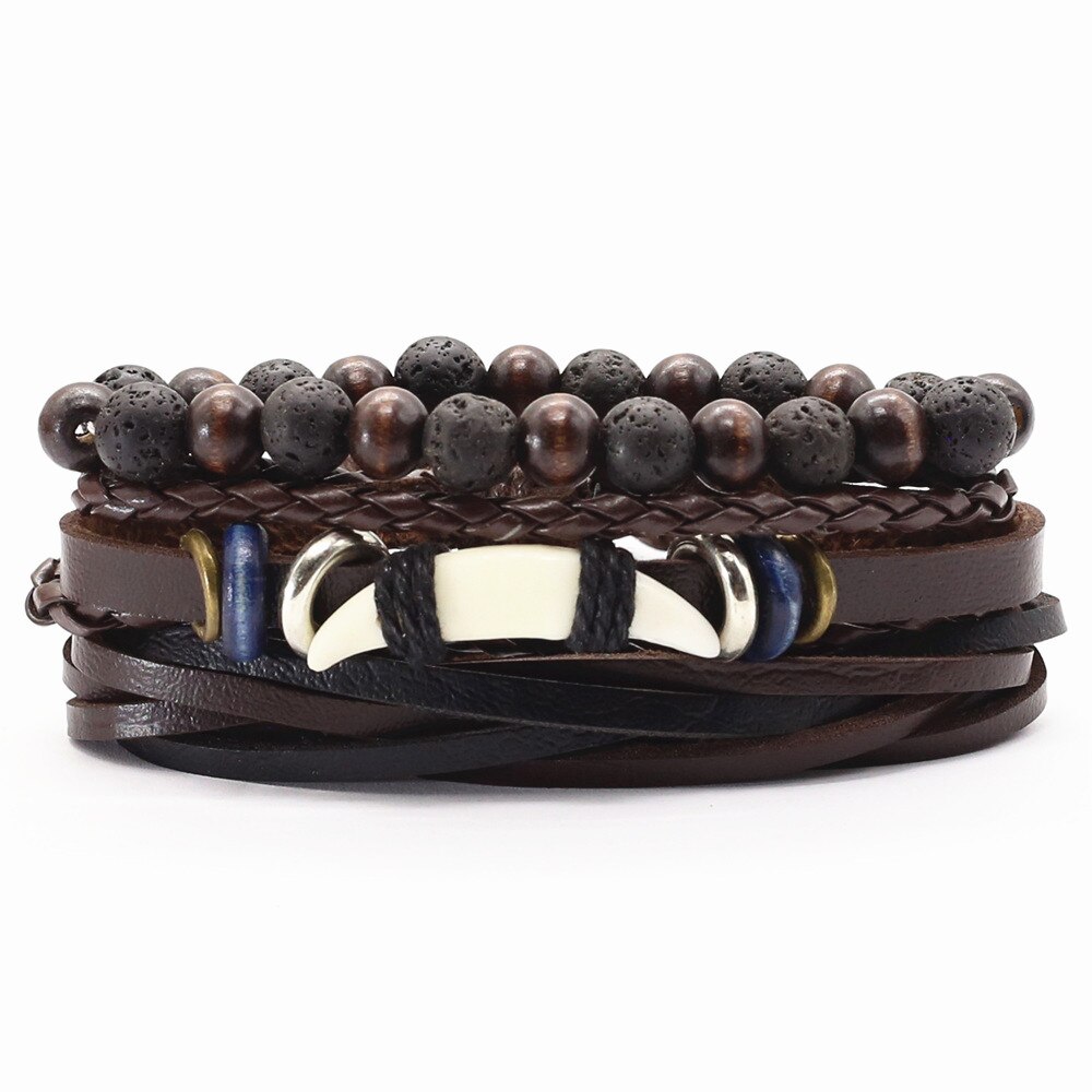 Neue Jahrgang Feder Haken Kamera Auge Charme Perlen Leder Männer Armbänder Für Frauen Femme Homme Männlichen Schmuck: Stil 6