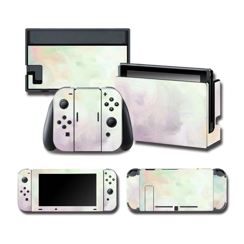 1Set Full Body Skin Kleurrijke Sticker Art Decals Voor Ns Switch Console Controller: Color F