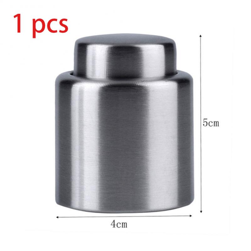 Keuken Rvs Wijnfles Stop Vacuüm Rode Wijn Cap Sealer Verse Keeper Bar Gereedschap Fles Cover Accessoires: Default Title