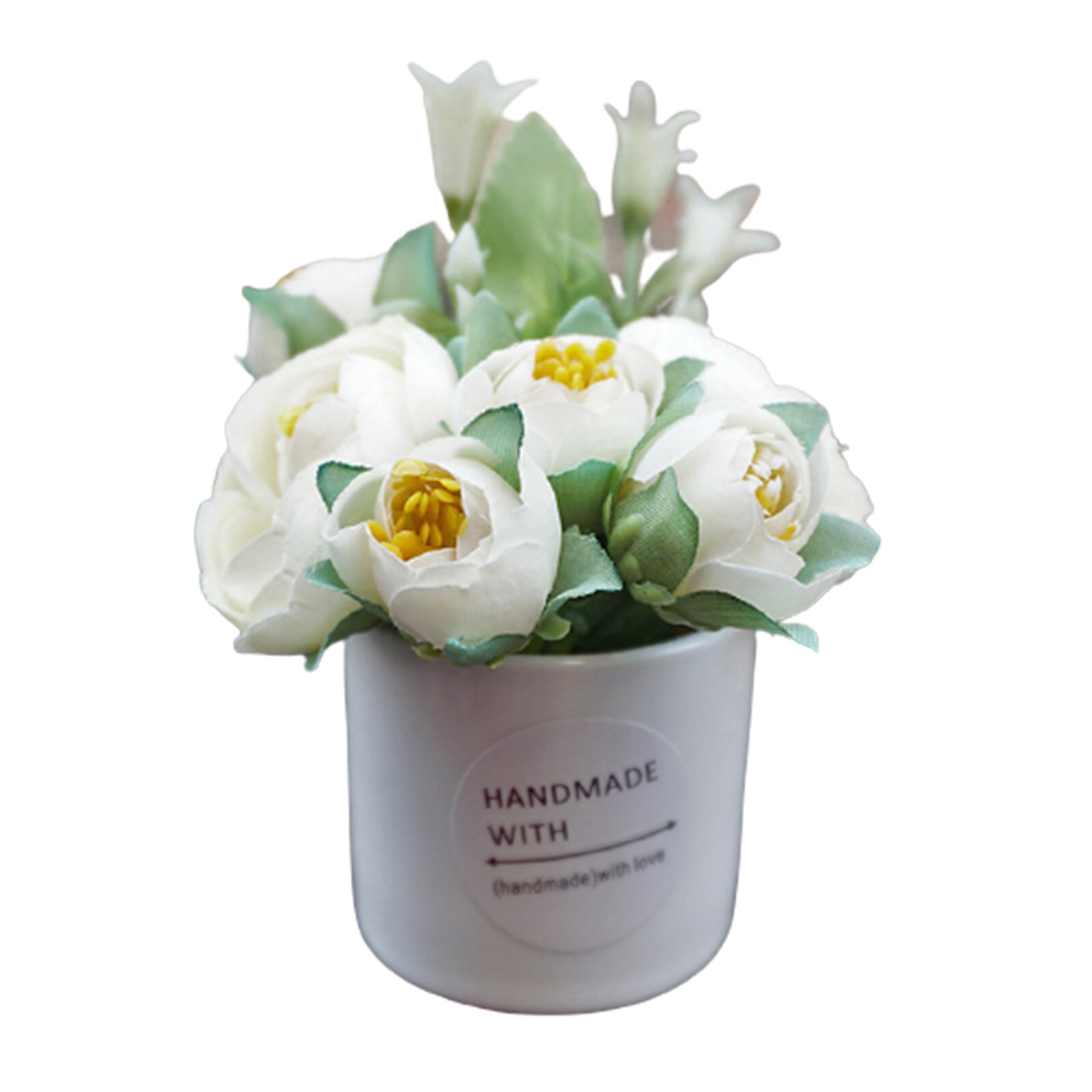 Auto Dashboard Ornament Mini Simulatie Bloem Plant Decoratie Keramische & Doek 5.5*5.5*10Cm DFDS889