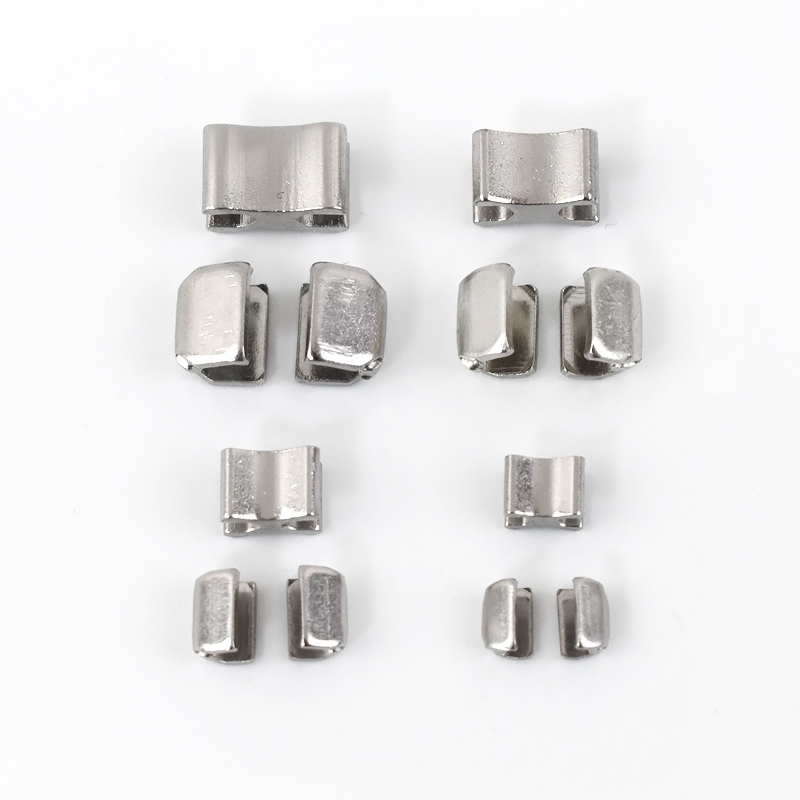 20/50/100Sets Meetee 3# 5# 8# 10# Metal Zipper Stopper U Code Non-slip Tail Stop Garment Zip Repair Kit DIY Sewing Accessories: 10# / antique silver / Option1