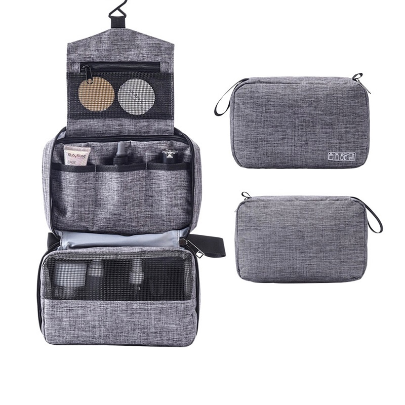 Women Men Travel Hanging Cosmetic Bag Makeup Necessary Toiletry Wash Organizer Beauty Vanity Make Up Pouch Luggage Accessories