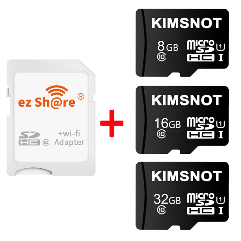 Carte pour Smartphone/TV ezshare, 8 go 16 go 32 go, carte Micro SD, WiFi sans fil, TF, adaptateur à carte SD