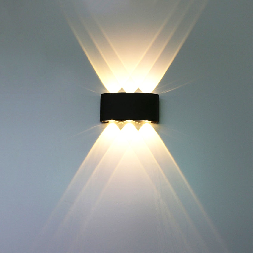 ledet vanntett vegglampe balkong vegglampe midtgang utendørs gårdsplass gjerde vegg lampet soverom stue vegglampe  bl03x