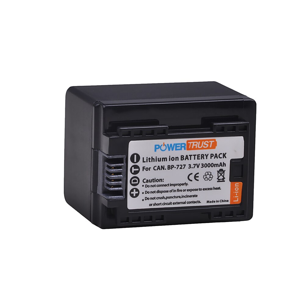 1x bp -727 bp727 bp 727 3000 mah batteri + lcd usb-laddare för canon bp -718 bp-709 vixia hf  m50,  hf  m52,  hf  m500,  hf  r30,  hf  r32