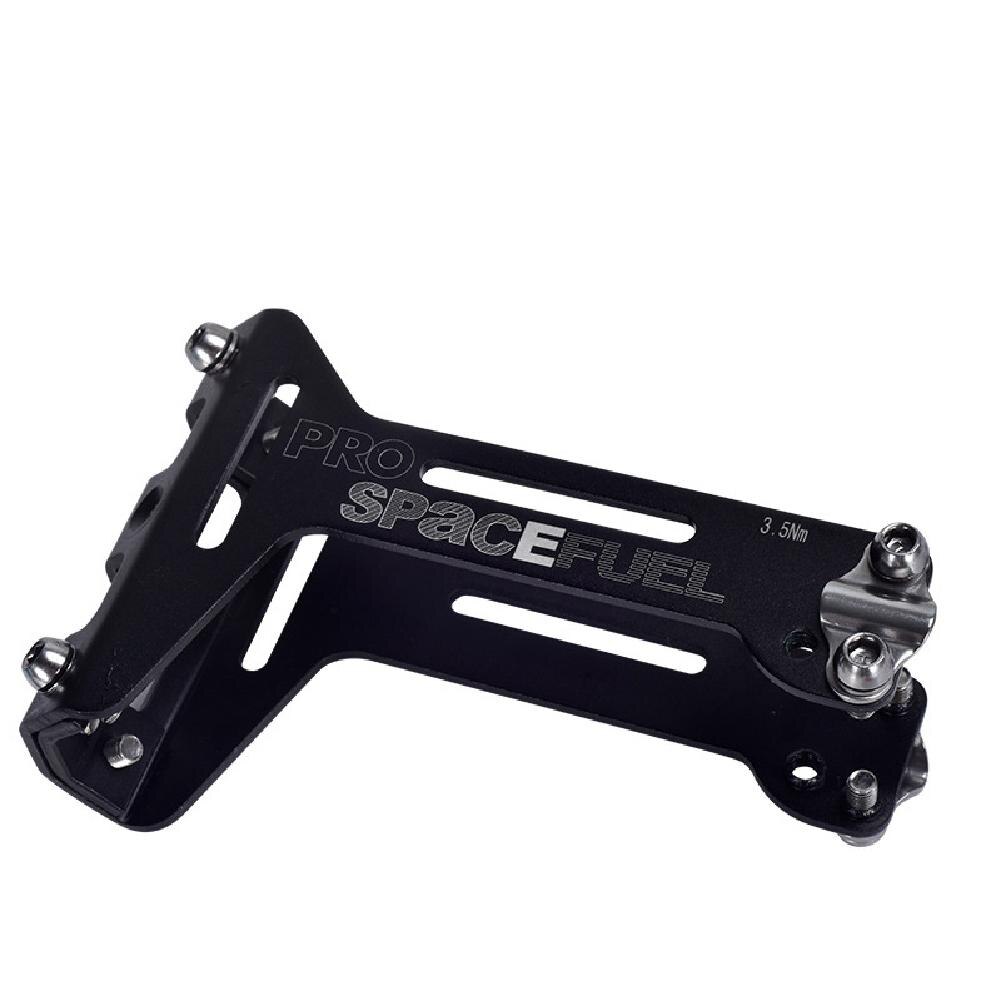 Double Bottle Cage Bottle Cage Installed Behind The Bicycle Saddle Bicycle Seat Cage Can Install CO2 Gas Cylinder Bicycle Saddle: black