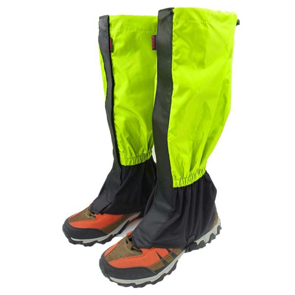 Outdoor Gaiters Sleeve Leg Protector Climbing Calf Sleeve Snowfield Desert Walking Cycling Waterproof Anti Dirt Gaiters Sleeve: Blue