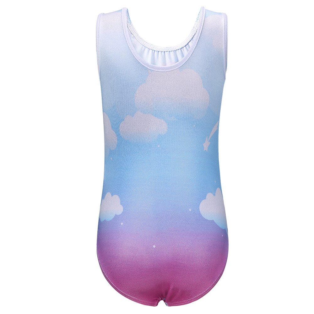 BAOHULU Mouwloze Gymnastiek Turnpakje Cartoon Meisjes Turnpakje Sparkly Ballet Gymnastiek Kostuum Kids Turnpakje Tank