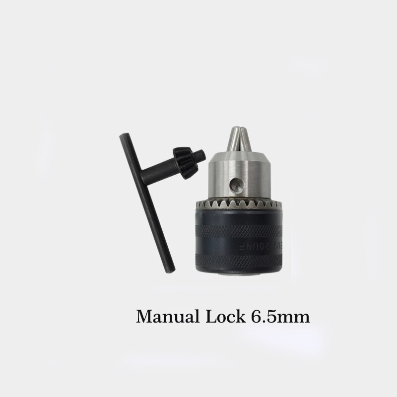 1PCS 6.5mm-16mm Manual Or Automatic Lock Drill Chuck Adapter For Impact Driver Electric Tool Accessories Square/Round/Hex Shank: Manual Lock 6.5mm