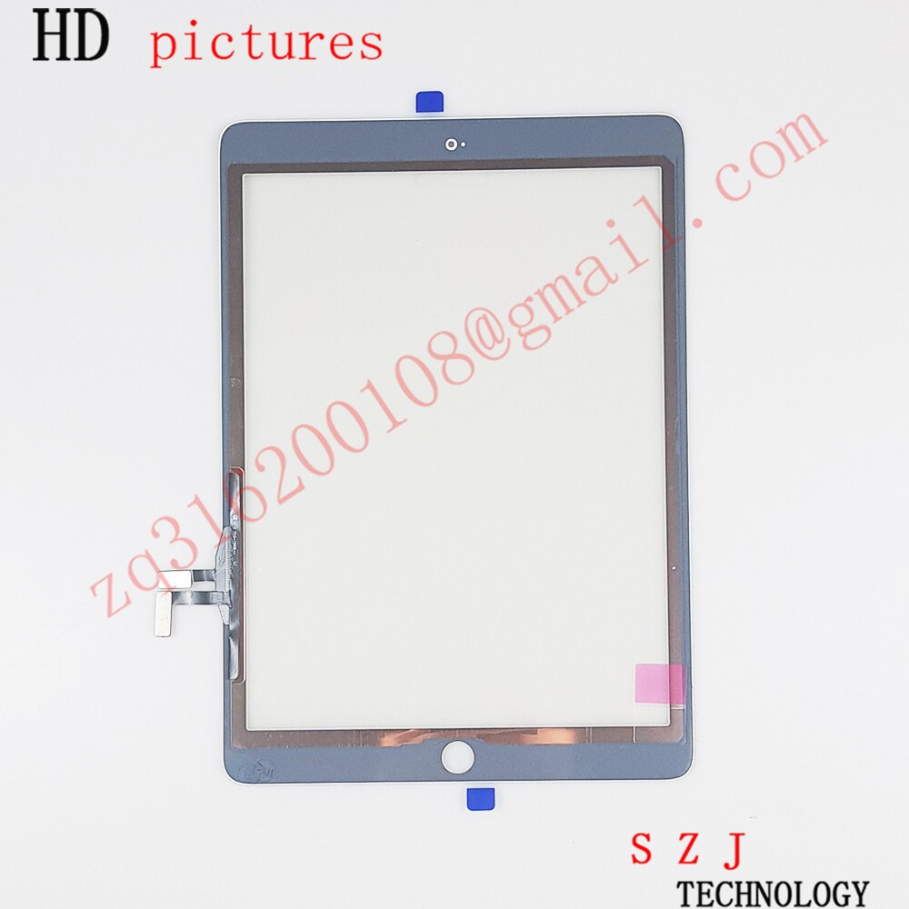 thumbnail image 2 of Screen Replacement Kit For IPad Air 1 1st Generation A1474 A1475 A1476 Touch Screen Digitizer Glass Panel With Home Button Repair Parts For IPad 5 Touchscreen Free Tools (White 2 of 12