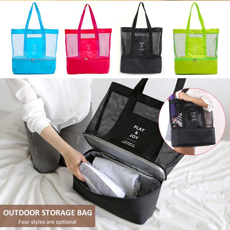 Cooler Picnic Bag Insulated Picnic Bag Travel Outdoors Storage Waterproof Beach Heat Preservation Portable Carry Tote