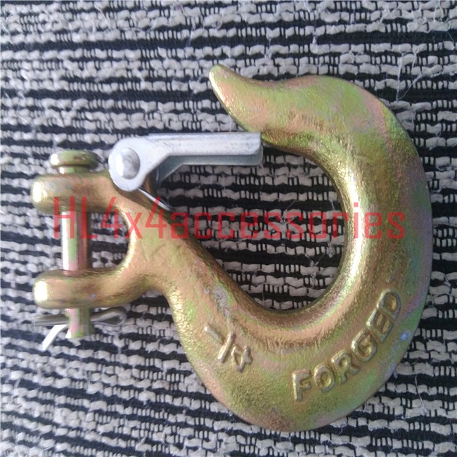 Winde haken schwere anzüge Winde gurt seil Erholung Clevis greifen haken für Dyneema winde seil 4x4 offroad zubehör