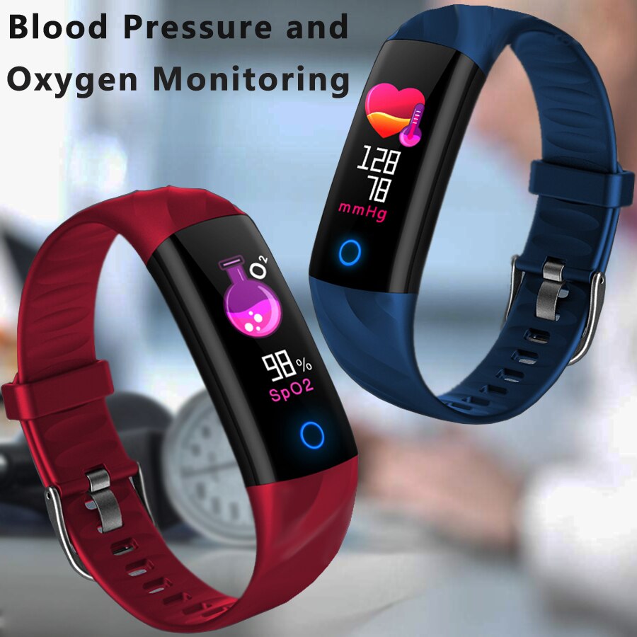 Smart IP68 BraceletWaterproof Schrittzähler Herz Rate Blut Sauerstoff Monitor Fitness Tracker Smart Armband Multi Sport Smart Band