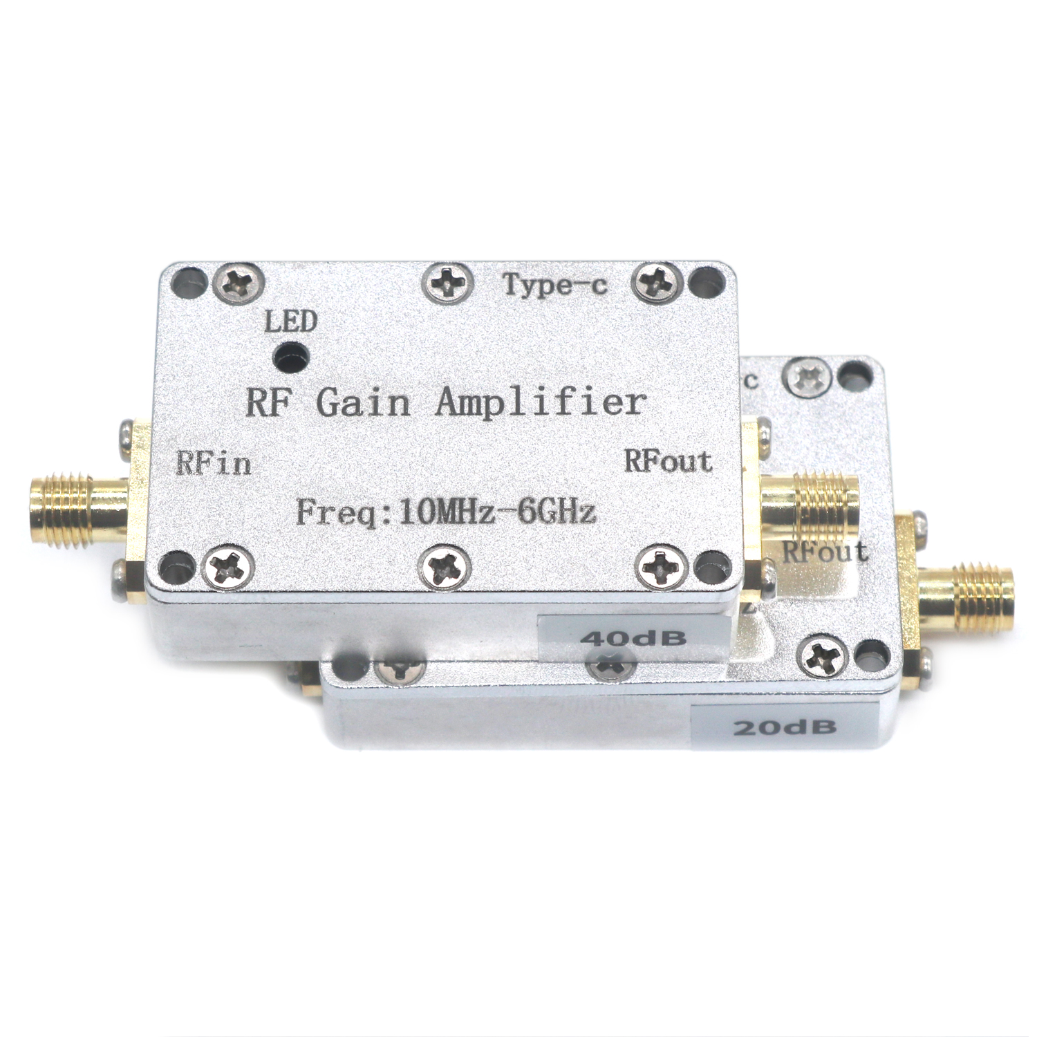 LNA 10mhz - 6ghz amplificador de ganancia de radiofrecuencia 10db 20db 30db 40db 50db amplificador de potencia de radiofrecuencia de alta planitud conduce transceptor de radio