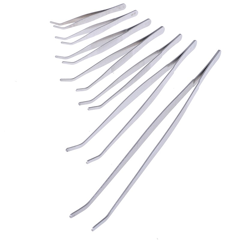 Stainless Steel Aquarium Cleaning Tools Elbow Tweezers Anti-static Hand Tool Clear Clip Tool 12.5-30cm