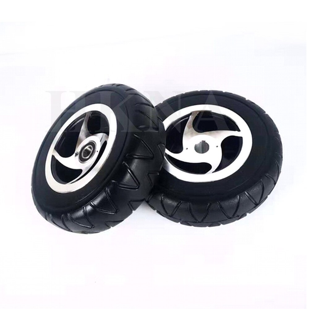 8 Inch Solid Wheel 200x60 Explosion Proof Non Pneumatic Solid Tire for Electric Scooter Front and Rear Keyway Bearing Wheel