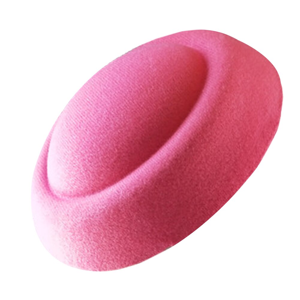 Mini accesorios para el cabello de fieltro para mujer, accesorios para el cabello de artesanía artesanal, boina con pastillero, tocado Retro: Rose Red
