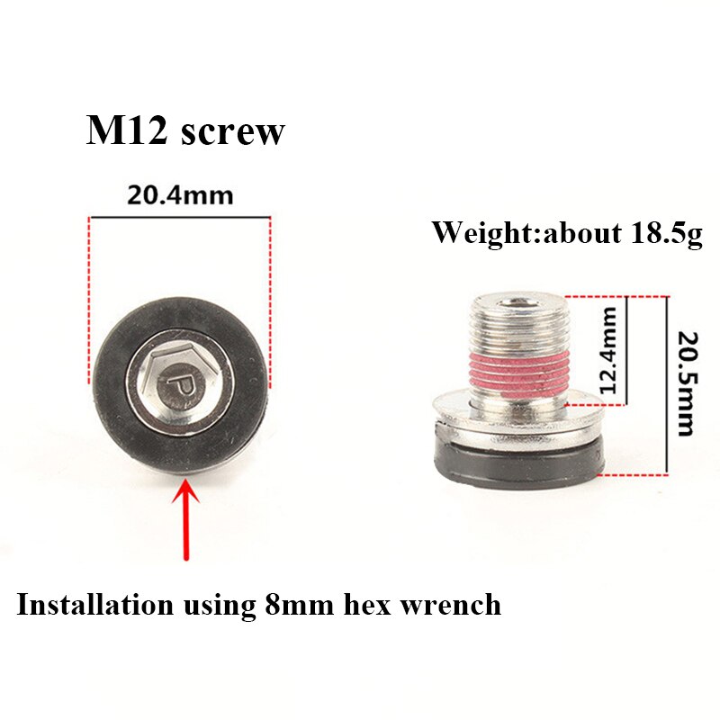 Tornillo de manivela M12/M15 para bicicleta, eje de soporte inferior para bicis de montaña y carretera, juego de bielas, tornillo de fijación, 1 ud.