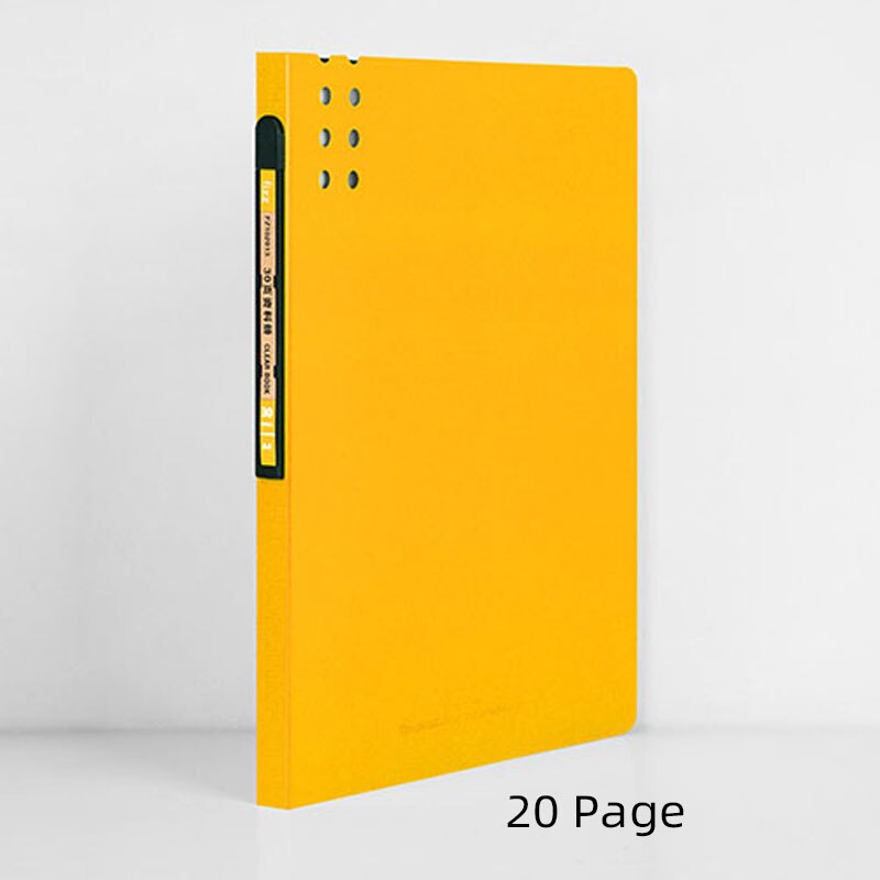 20/30 Pages A4 Information Booklet Insert Folders Commercial Data Book Office Supplies for Enterprise School Book: Orange 20Page