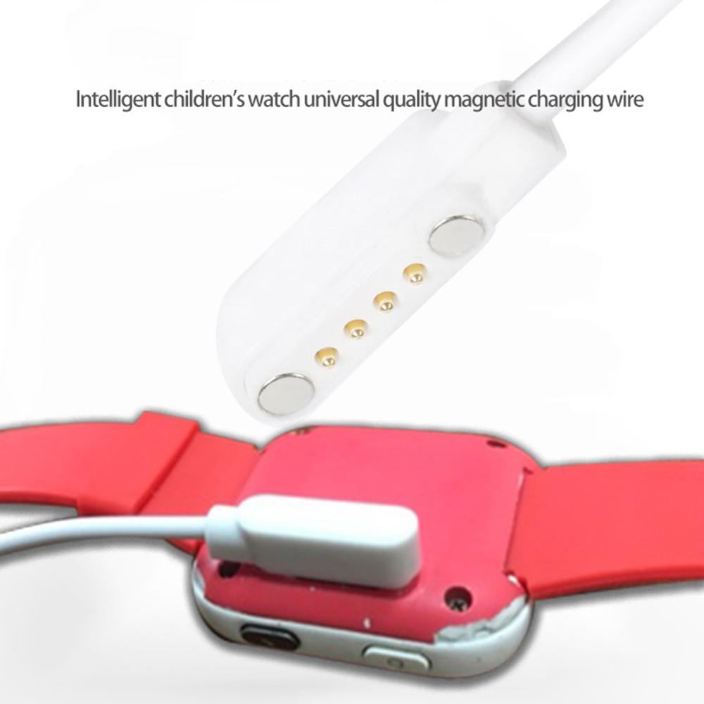 Universal Smart Watch Charging Cable Zinc Alloy Adsorption Charging Data Cable for 4pin 7.62 Pitch Smart Watches and Children's