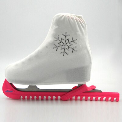 Ice Figure Skating Shoes Cover Patines Diamond Cover Roller Skate Shoe Protector Anti Scratch Flannelette Elastic For Adult Kids: White S