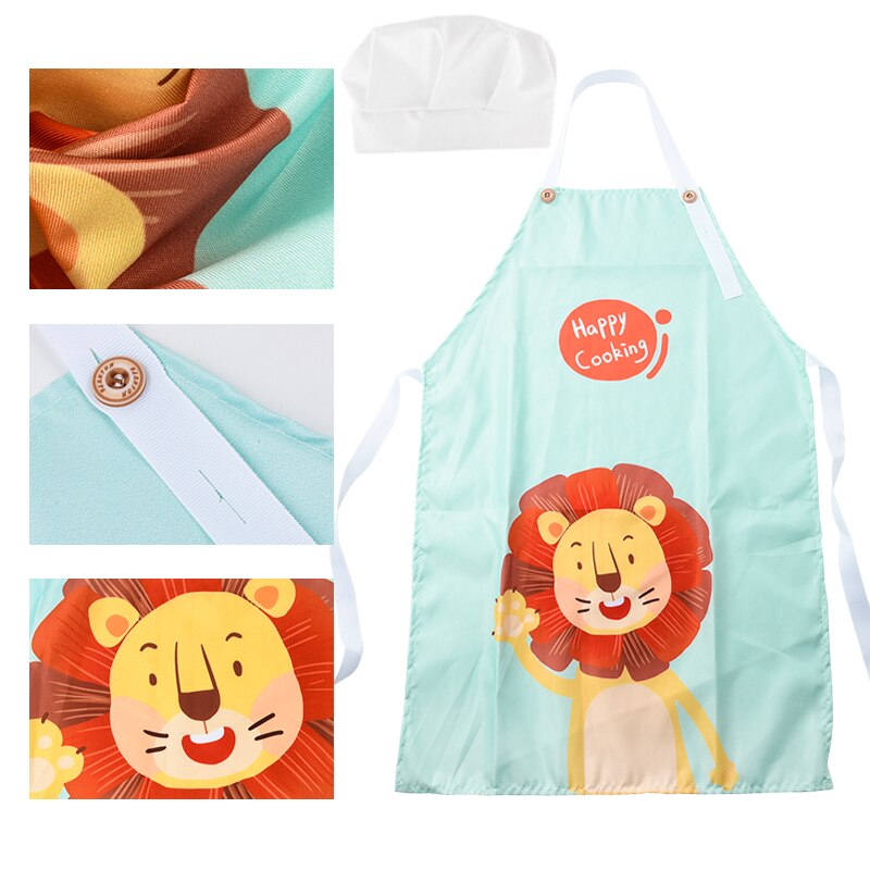 Children's Apron Performance Play House Cosplay Chef Hat Kids Kitchen Clothing