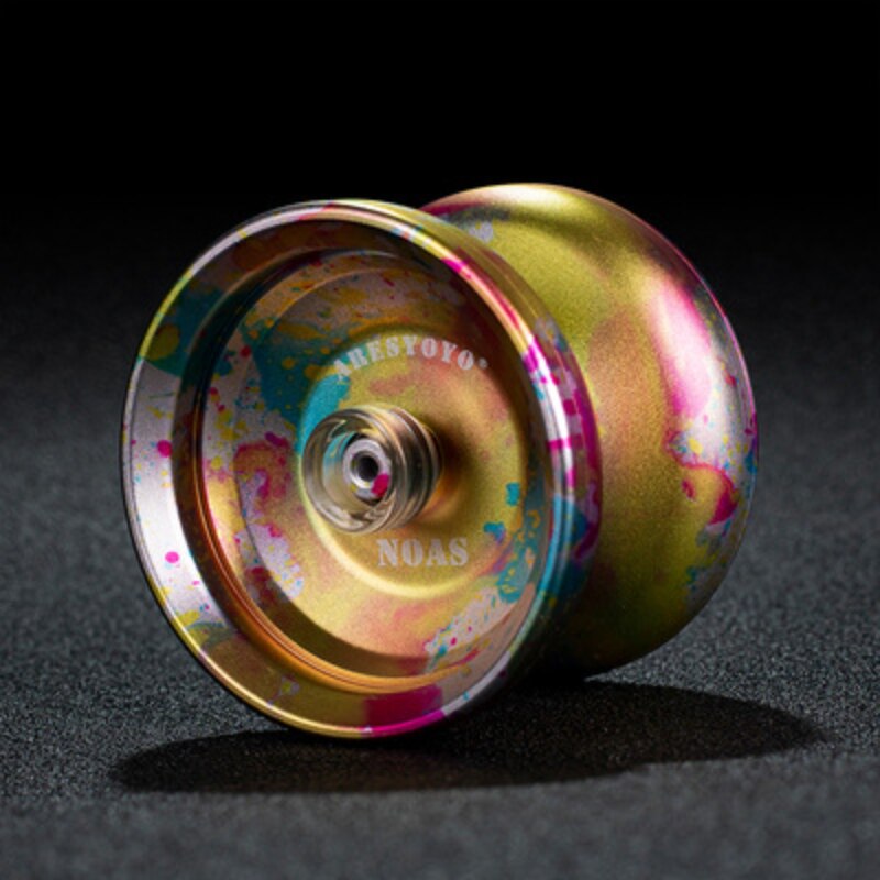 Aresyoyo Noas Magicyoyo Long Sleep Unresponsive Metal Yo-yo Alloy Competition Yoyo Children&#39;s Classic Toys: Camo Yellow