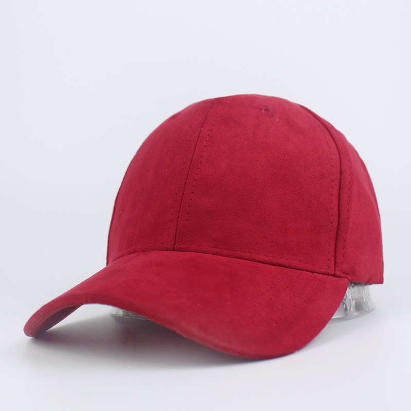 Unisex Soft Suede Baseball Cap Casual Solid color Sports Hat Bone Snapback Adjustable Breathable Dad Hats for Women and Men: L