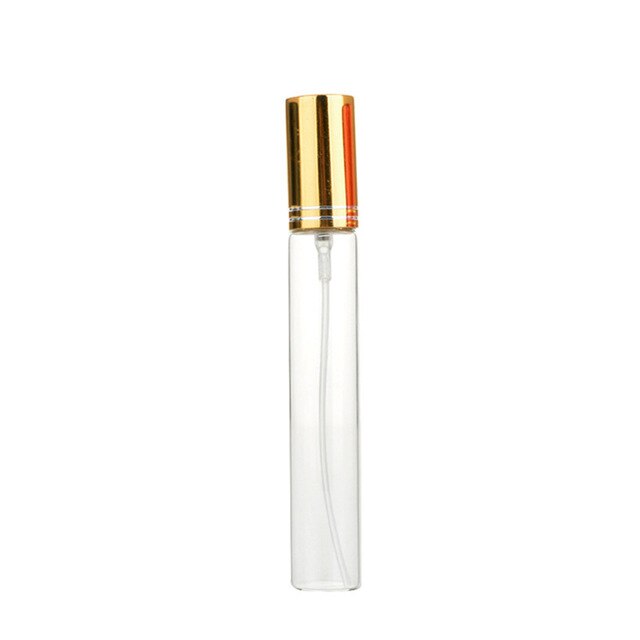 leer Klare Glas sprühen Flasche 10ml 15ml Parfüm Zerstäuber Flasche mit sprühen, nachfüllbar Leere Parfüm Flasche Feinen Nebel sprühen: 10ML / Gold